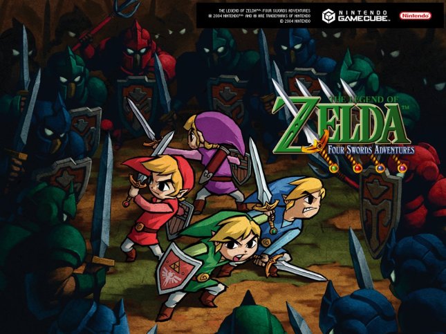 Legend of Zelda Four Swords Adventures Art